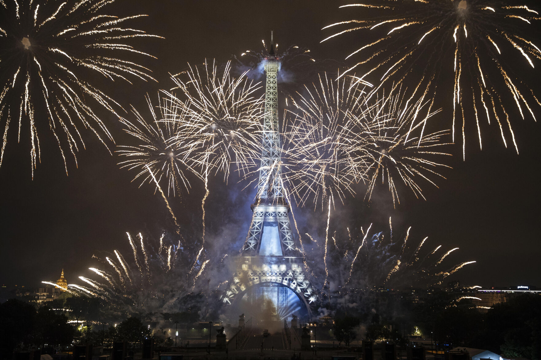 APTOPIX France Bastille Day Fireworks